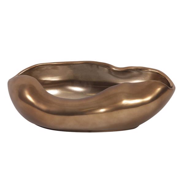 Vinyl Wall Covering Accessories Accessories Matte Bronze Abstract Ceramic Bowl