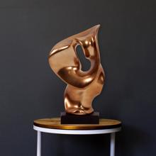 Abstract Matte Bronze Ceramic Statue
