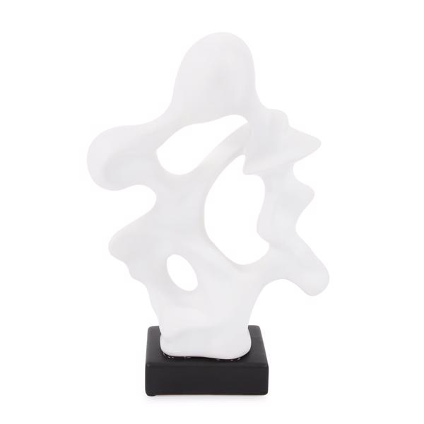 Vinyl Wall Covering Accessories Accessories White Ceramic Abstract Sculpture