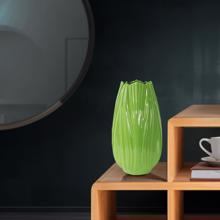 Field Green Short Ceramic Vase