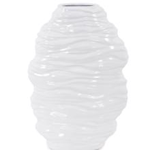 Ebb Vase in Glossy White, Tall