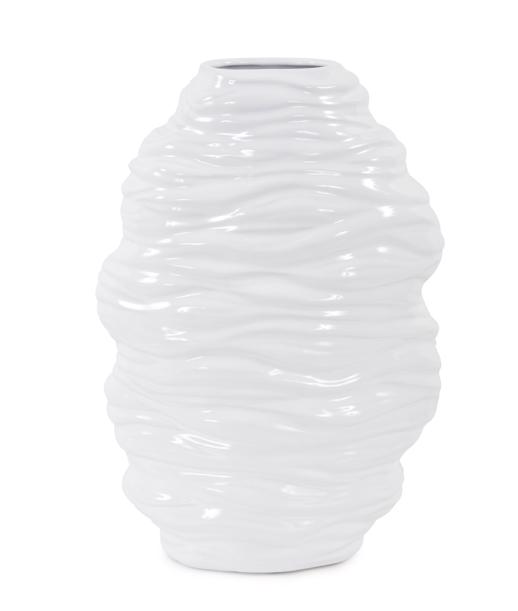  Accessories Accessories Ebb Vase in Glossy White, Tall