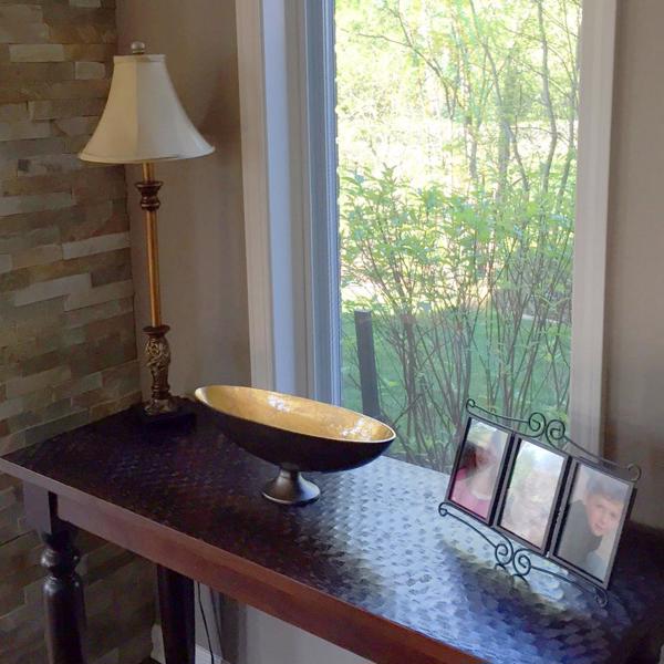 Vinyl Wall Covering Accessories Accessories Oblong Bronze Footed Bowl with Gold Luster - Mediu