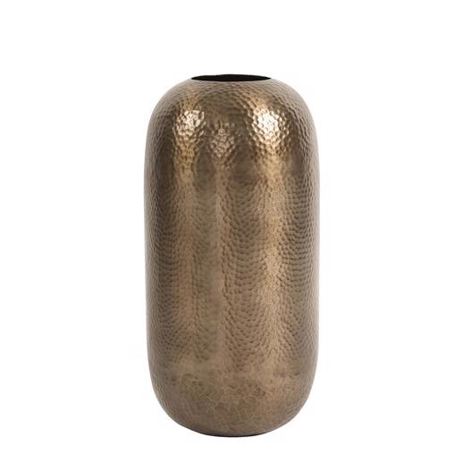  Accessories Accessories Oversized Metal Cylinder Vase with Hammered Deep B
