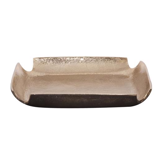  Accessories Accessories Raw Gold Aluminum Tray with Notched Corners