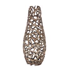 Bronze Aluminum Branch Vase, Small