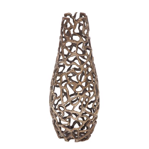 Vinyl Wall Covering Accessories Accessories Bronze Aluminum Branch Vase, Small