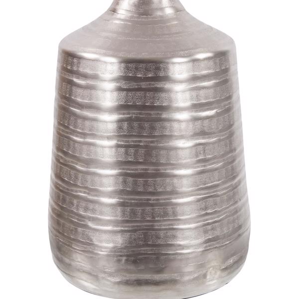 Vinyl Wall Covering Accessories Accessories Chiseled Silver Cylinder Vase, Large