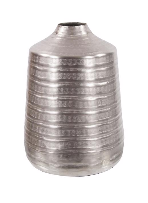  Accessories Accessories Chiseled Silver Cylinder Vase, Large