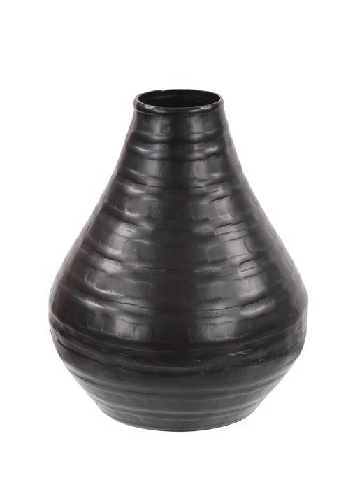  Accessories Accessories Chiseled Black Bell Vase, Small