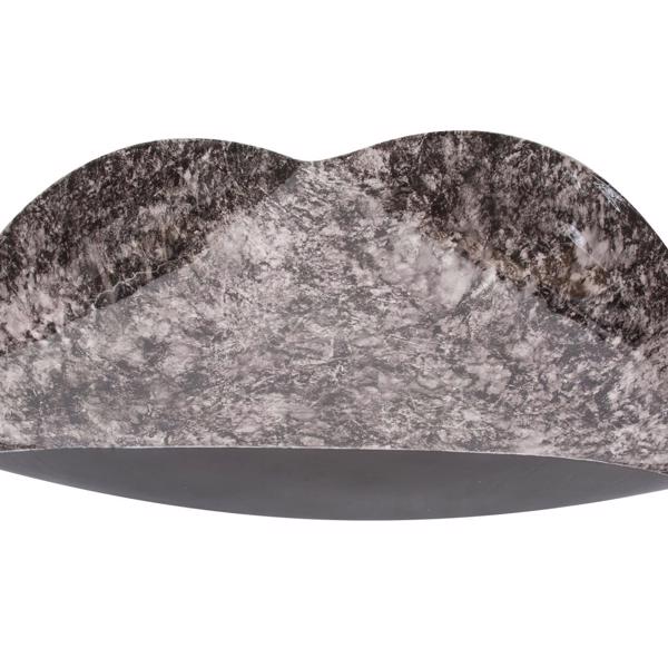 Vinyl Wall Covering Accessories Accessories Flared Black Marbled Iron Plate, Small