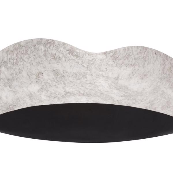 Vinyl Wall Covering Accessories Accessories Flared Gray Marbled Iron Plate, Large