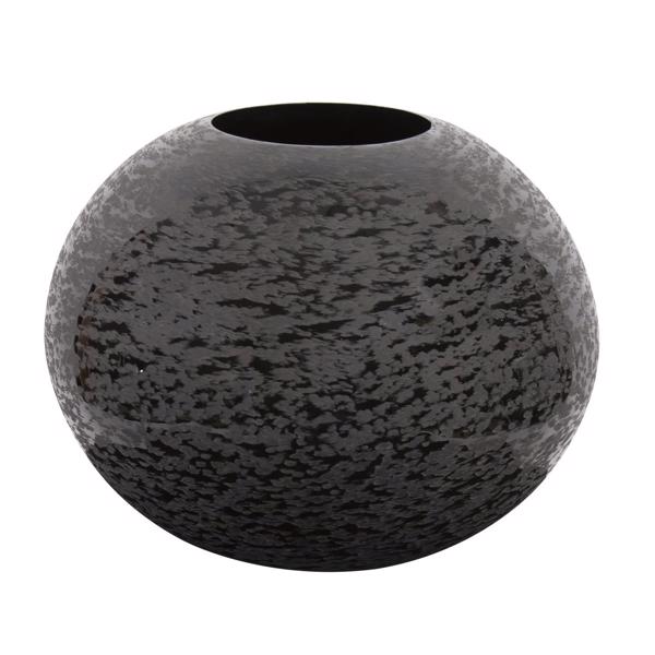 Vinyl Wall Covering Accessories Accessories Chiseled Texture Black Iron Globe Vase, Large