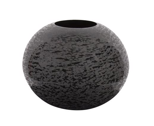  Accessories Accessories Chiseled Texture Black Iron Globe Vase, Large
