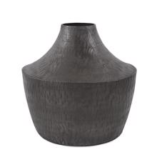 Etched Crossways Curved Neck Vase, Small