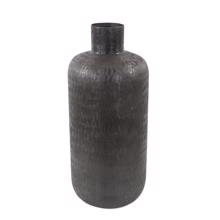 Etched Crossways Short Neck Bottle Vase, Medium