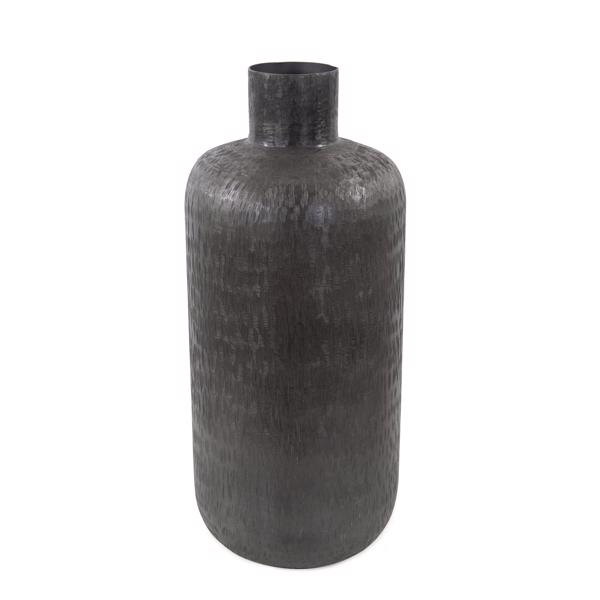 Vinyl Wall Covering Accessories Accessories Etched Crossways Short Neck Bottle Vase, Medium