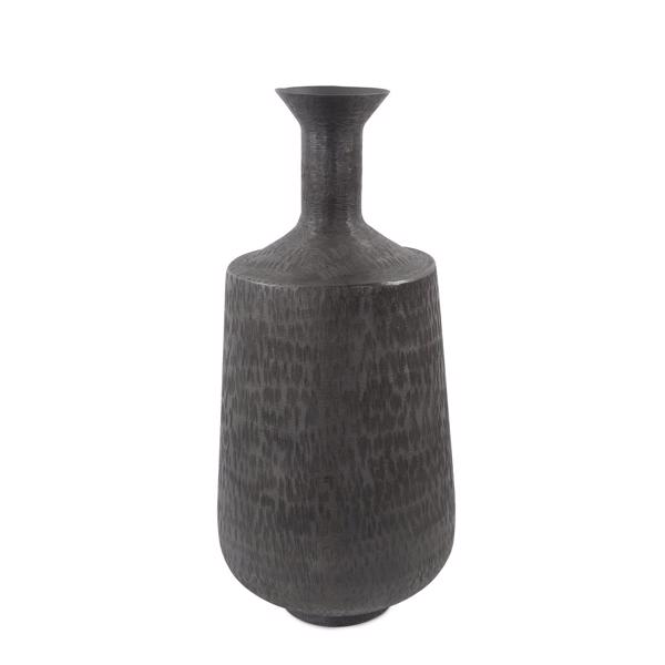 Vinyl Wall Covering Accessories Accessories Etched Crossways Flared Neck Vase, Medium