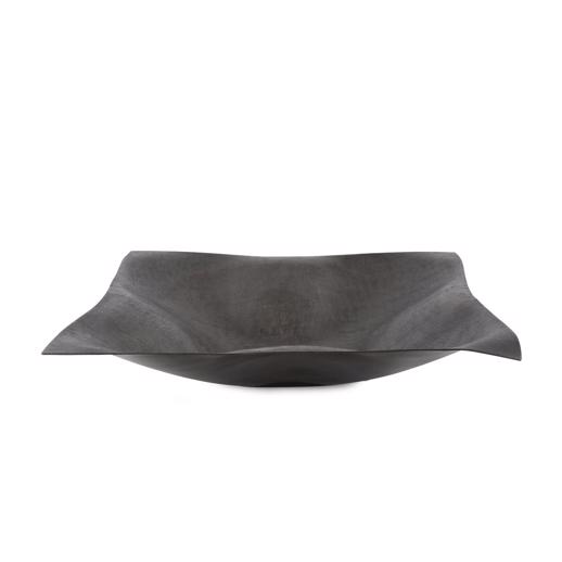  Accessories Accessories Etched Crossways Wavy Edged Bowl, Small