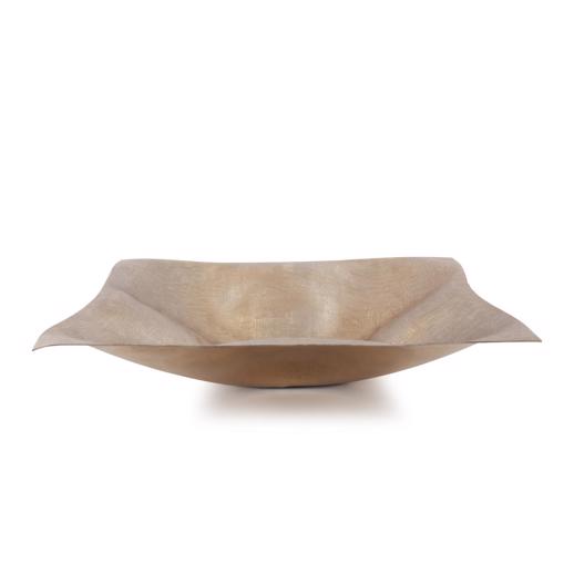  Accessories Accessories Etched Crossways Wavy Edged Bowl, Large