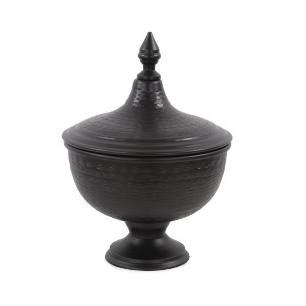 Vinyl Wall Covering Accessories Accessories Hammered Em Dash Covered Urn, Medium