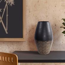 Golden Thread Large Cask Vase