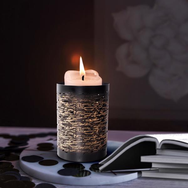 Vinyl Wall Covering Accessories Accessories Golden Thread Medium Cylindrical Medium Candle Hol