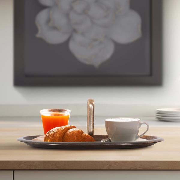 Vinyl Wall Covering Accessories Accessories Golden Ore Oval Tray with Handle