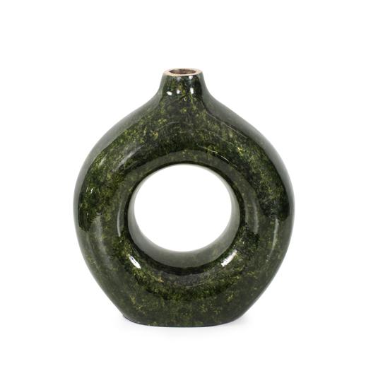  Accessories Accessories Renaldi Emerald Gold Round Vase- Tall
