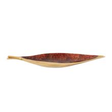 Sharma Crimson Gold Shallow Leaf Bowl- Small