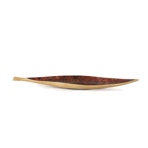  Accessories Accessories Sharma Crimson Gold Shallow Leaf Bowl- Large