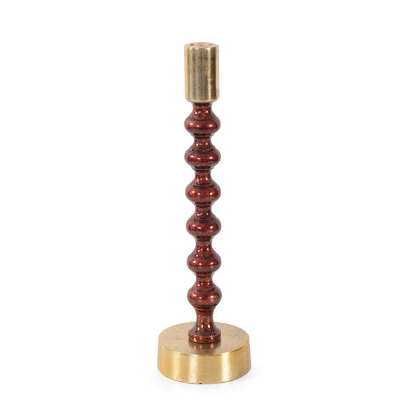 Vinyl Wall Covering Accessories Accessories Sharma Crimson Gold Rounded Candlestick- Tall