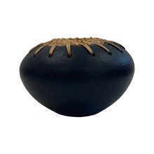 Jericho Round Black Vase