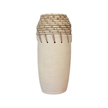Jericho White Vase - Small