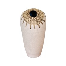 Jericho White Vase - Medium