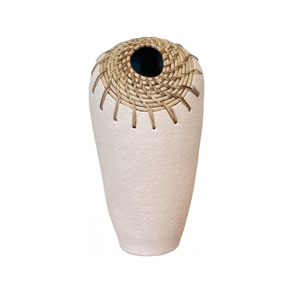 Vinyl Wall Covering Accessories Accessories Jericho White Vase - Medium