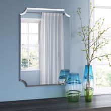 Scalloped Frameless Mirror