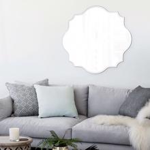 Scalloped Frameless Mirror