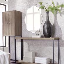 Scalloped Frameless Mirror