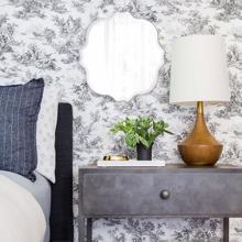 Scalloped Frameless Mirror