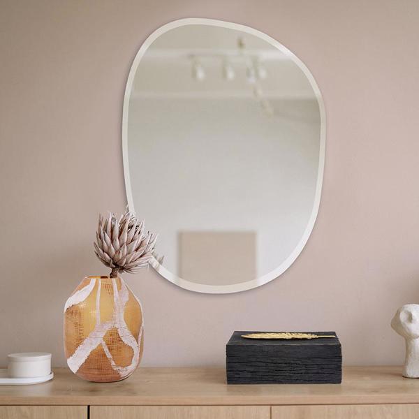 Vinyl Wall Covering Mirrors Mirrors Frameless Asymmetrical Mirror