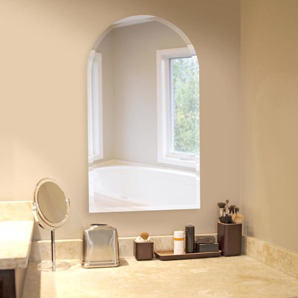 Vinyl Wall Covering Mirrors Mirrors Frameless Arched Mirror