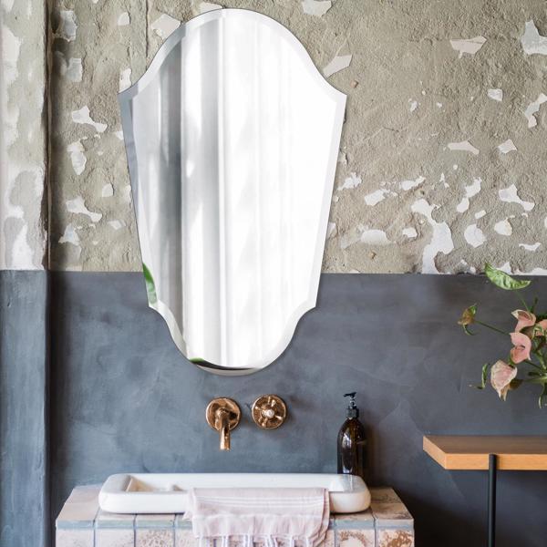 Vinyl Wall Covering Mirrors Mirrors Frameless Arched Vanity Mirror