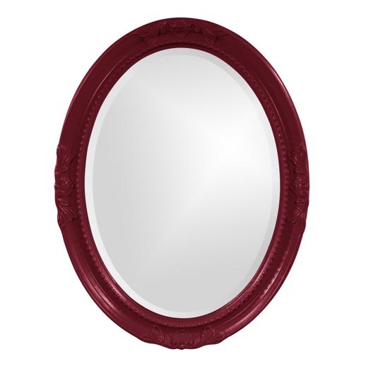  Mirrors Mirrors Queen Ann Mirror - Glossy Burgundy
