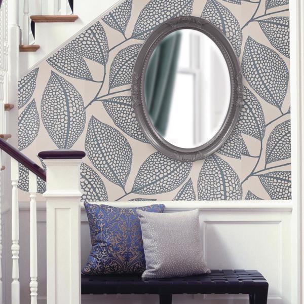 Vinyl Wall Covering Mirrors Mirrors Queen Ann Mirror - Glossy Charcoal