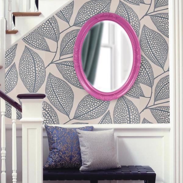 Vinyl Wall Covering Mirrors Mirrors Queen Ann Mirror - Glossy Hot Pink