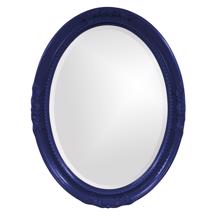 Queen Ann Mirror - Glossy Navy