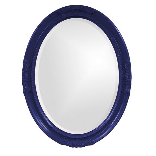  Mirrors Mirrors Queen Ann Mirror - Glossy Navy