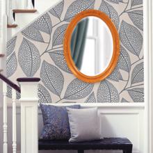 Queen Ann Mirror - Glossy Orange
