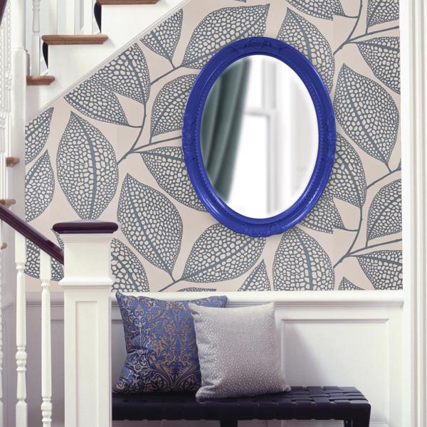 Vinyl Wall Covering Mirrors Mirrors Queen Ann Mirror - Glossy Royal Blue